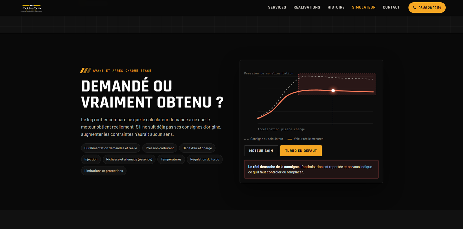 Exemple de site internet conçu par Operius, page 5 sur 9