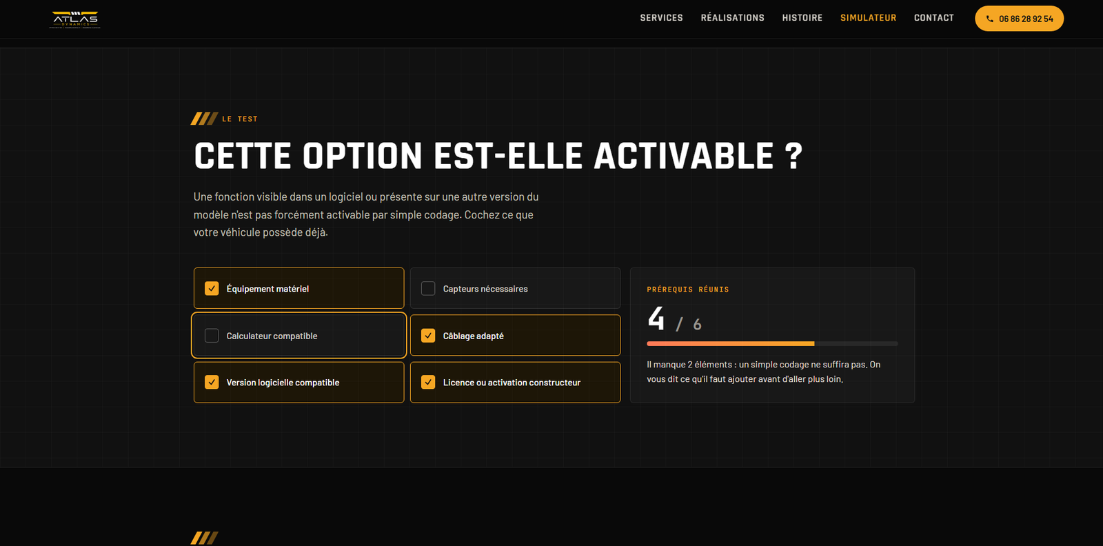 Exemple de site internet conçu par Operius, page 9 sur 9