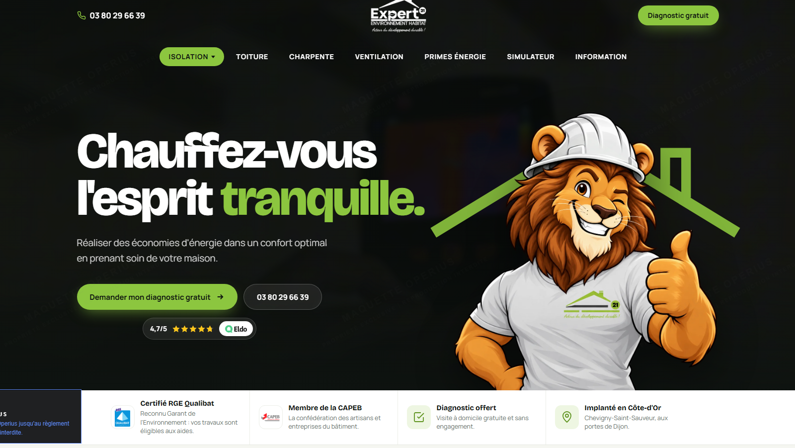 Concept de site, secteur btp