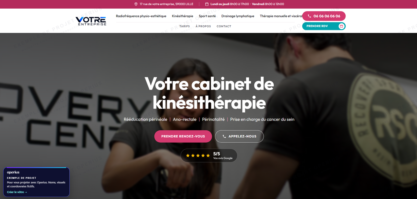 Concept de site, secteur santé