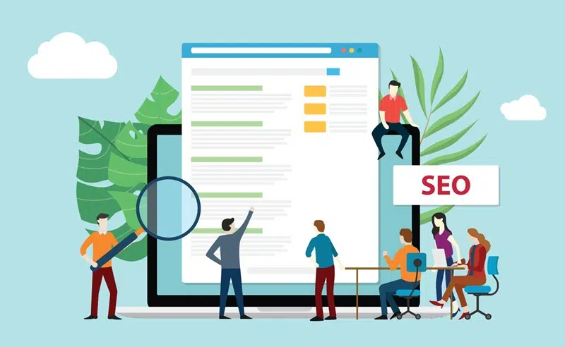 Illustration du référencement d'un site web